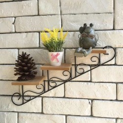 Staircase Wall Hanging Flower Shelf