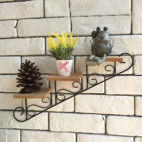 Staircase Wall Hanging Flower Shelf