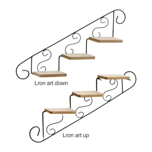 Staircase Wall Hanging Flower Shelf