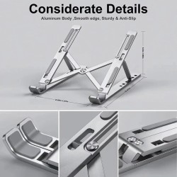 Portable Aluminium Laptop Stand
