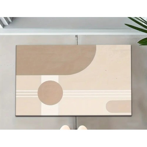 Rectangular Absorbent Anti-Slip Bathroom Mat – Fast Drying Diatom Rubber Comfort Mat
