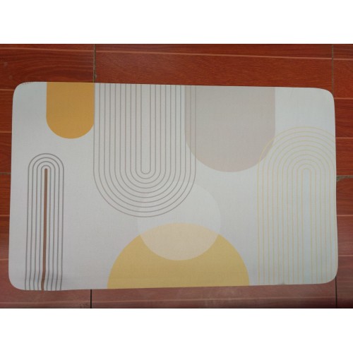 Rectangular Absorbent Anti-Slip Bathroom Mat – Fast Drying Diatom Rubber Comfort Mat