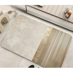 Rectangular Absorbent Anti-Slip Bathroom Mat – Fast Drying Diatom Rubber Comfort Mat