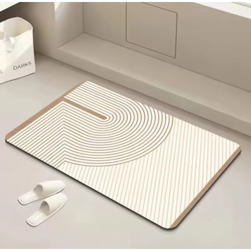 Rectangular Absorbent Anti-Slip Bathroom Mat – Fast Drying Diatom Rubber Comfort Mat Rectangular Absorbent Anti-Slip Bathroom Mat – Fast Drying Diatom Rubber Comfort Mat