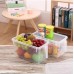 Plastic Storage Container with handle and colored Lid – 3pcs Plastic Storage Container with handle and colored Lid – 3pcs