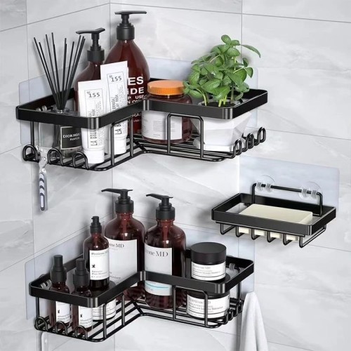 3pcs Set Heavy-Duty Shower Caddy Shelf/Bathroom Organizer 3pcs Set Heavy-Duty Shower Caddy Shelf/Bathroom Organizer