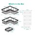 3pcs Set Heavy-Duty Shower Caddy Shelf/Bathroom Organizer 3pcs Set Heavy-Duty Shower Caddy Shelf/Bathroom Organizer