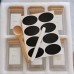 6-Pack Square Glass Jars with Bamboo Lids and Spoons 6-Pack Square Glass Jars with Bamboo Lids and Spoons