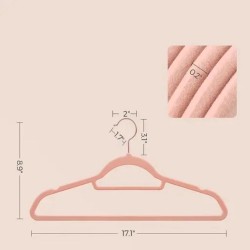 Velvet Hangers – 360° Rotatable – 10pcs
