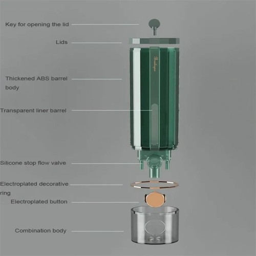 450ml Manual Wall-Mounted Sanitizer/Soap Holder 450ml Manual Wall-Mounted Sanitizer/Soap Holder