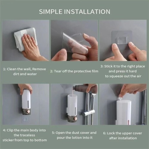 450ml Manual Wall-Mounted Sanitizer/Soap Holder 450ml Manual Wall-Mounted Sanitizer/Soap Holder