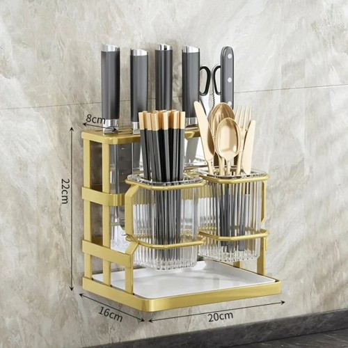 Multi-Purpose Kitchen Cutlery Organizer with Chopsticks Storage Box
