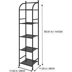 5-Tier Metallic Rack