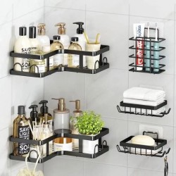 5-Piece Shower Caddy Shelf/Bathroom Organizer Set