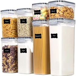 8 pcs Food/Pantry Storage Containers 8 pcs Food/Pantry Storage Containers