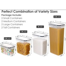 8 pcs Food/Pantry Storage Containers