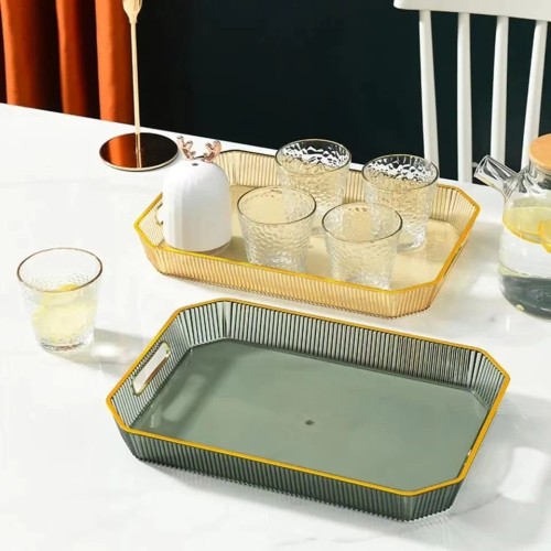 Nordic /Luxury Gold Rimmed Tray Nordic /Luxury Gold Rimmed Tray