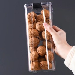 8pcs Transparent Acrylic Cereal Food/Pantry Storage Containers