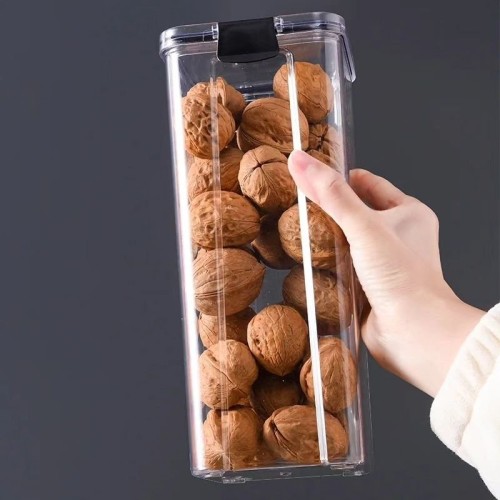 8pcs Transparent Acrylic Cereal Food/Pantry Storage Containers 8pcs Transparent Acrylic Cereal Food/Pantry Storage Containers