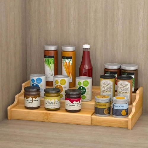 Expandable Wooden 3-Tier Rack Expandable Wooden 3-Tier Rack