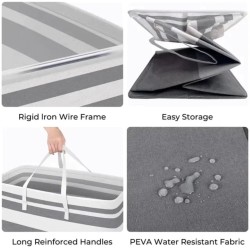 Foldable Canvas Laundry Basket