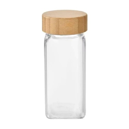 12 PCS Premium Thick Glass Storage Jars with Bamboo Lid