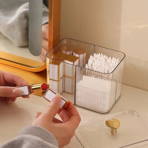 Acrylic Cotton Swab Storage Box