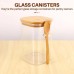Glass Storage Jar with Spoon and Bamboo Lid
