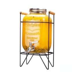 Glass Jar Juice Dispenser