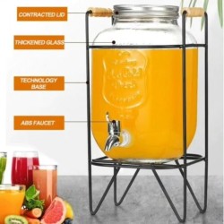Glass Jar Juice Dispenser