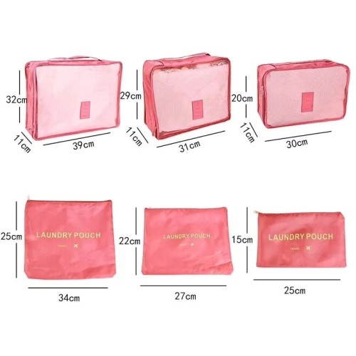 6 Pieces Travel Clothes Storage Bag 6 Pieces Travel Clothes Storage Bag