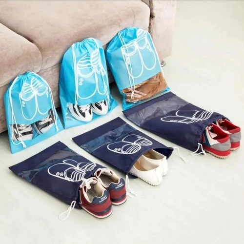 Portable Drawstring Shoe Bags (2 pcs)