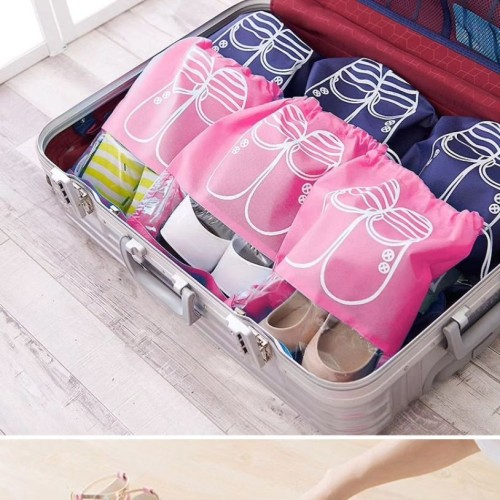 Portable Drawstring Shoe Bags (2 pcs)