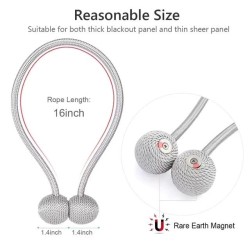 Magnetic Tieback Curtain Holder (Pair)