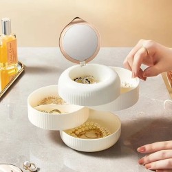 Rotating Multilayer Jewelry Storage Box Rotating Multilayer Jewelry Storage Box