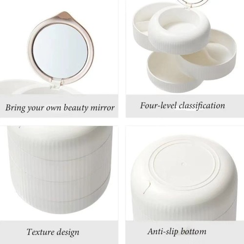 Rotating Multilayer Jewelry Storage Box
