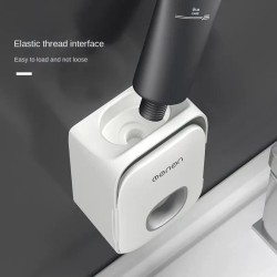 Toothpaste Dispenser with 2-Slot Toothbrush Holder