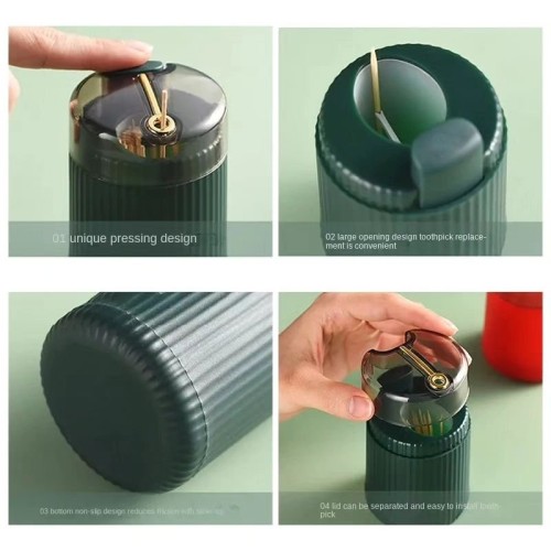 Round Pop-Up Toothpick Holder Round Pop-Up Toothpick Holder