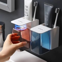 Single Cup Toothbrush and Paste Holder