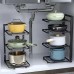 4-Layer Stainless Steel Kitchen Pot Rack 4-Layer Stainless Steel Kitchen Pot Rack
