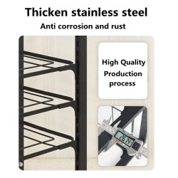 4-Layer Stainless Steel Kitchen Pot Rack