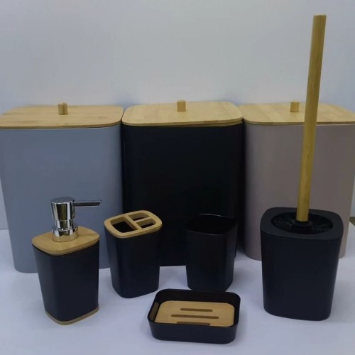 6-Piece Bathroom Organizer Set 6-Piece Bathroom Organizer Set