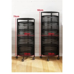 Rotating Multi-Functional Fruit/Vegetable Storage Rack
