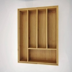 Expandable Bamboo Drawer Organizer