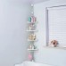 4 Tier Adjustable Telescopic Multi-Corner Shelf Organiser 4 Tier Adjustable Telescopic Multi-Corner Shelf Organiser