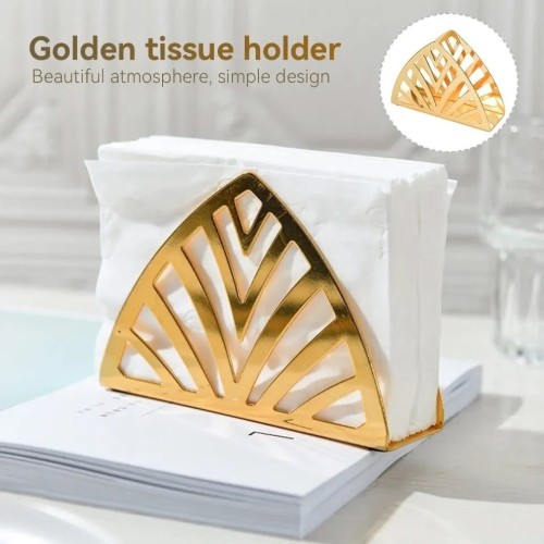 Gold-Plated Stainless Steel Napkin Holder Gold-Plated Stainless Steel Napkin Holder