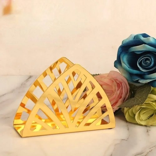 Gold-Plated Stainless Steel Napkin Holder