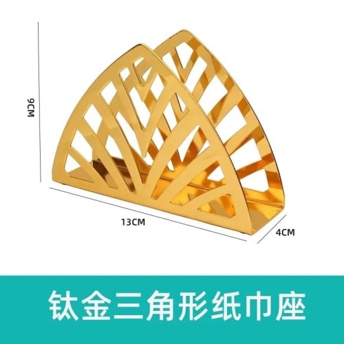 Gold-Plated Stainless Steel Napkin Holder