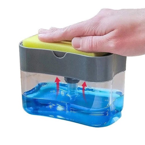 Kitchen Soap Dispenser with Sponge Kitchen Soap Dispenser with Sponge