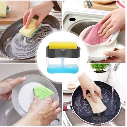 Kitchen Soap Dispenser with Sponge